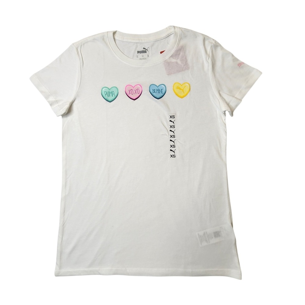 Puma Essentials Women Short Sleeve White Size XS